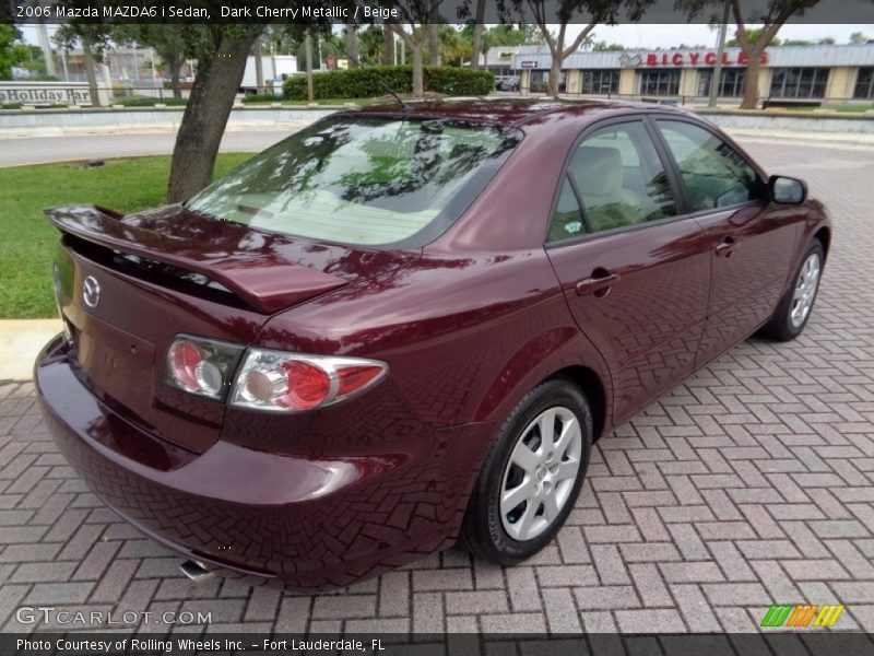 Dark Cherry Metallic / Beige 2006 Mazda MAZDA6 i Sedan