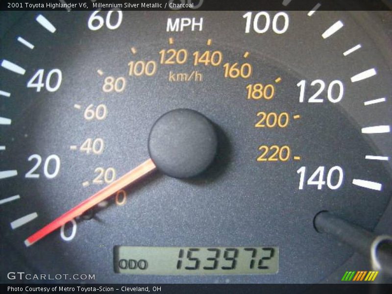 Millennium Silver Metallic / Charcoal 2001 Toyota Highlander V6