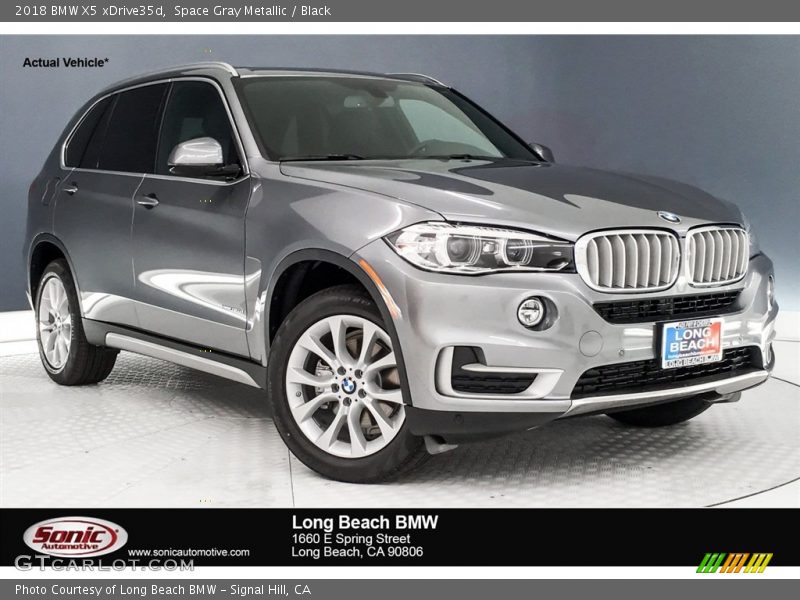 Space Gray Metallic / Black 2018 BMW X5 xDrive35d
