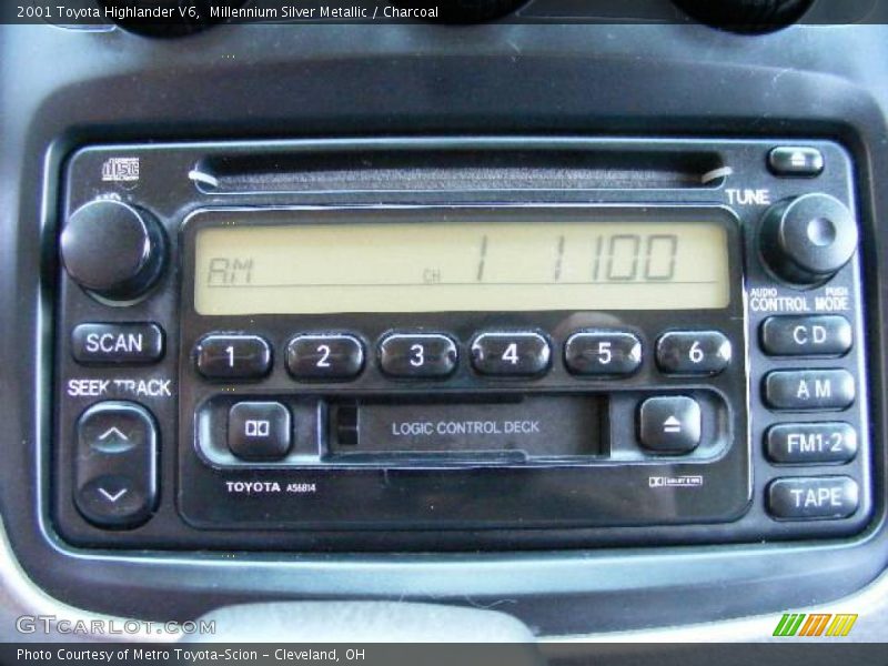 Millennium Silver Metallic / Charcoal 2001 Toyota Highlander V6