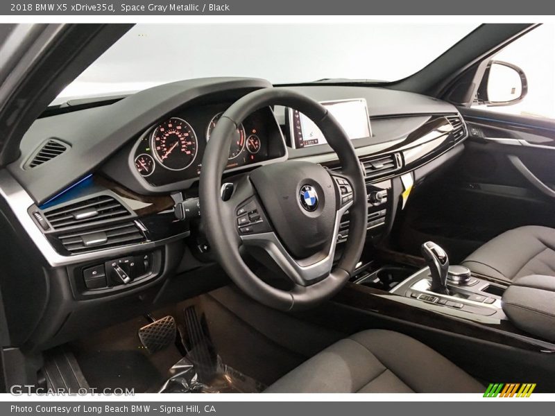 Space Gray Metallic / Black 2018 BMW X5 xDrive35d