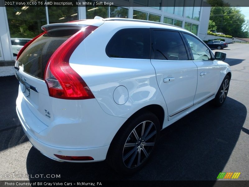Ice White / Soft Beige 2017 Volvo XC60 T6 AWD Inscription