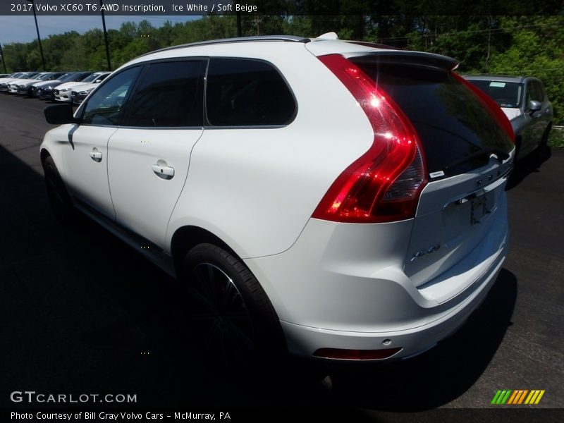 Ice White / Soft Beige 2017 Volvo XC60 T6 AWD Inscription
