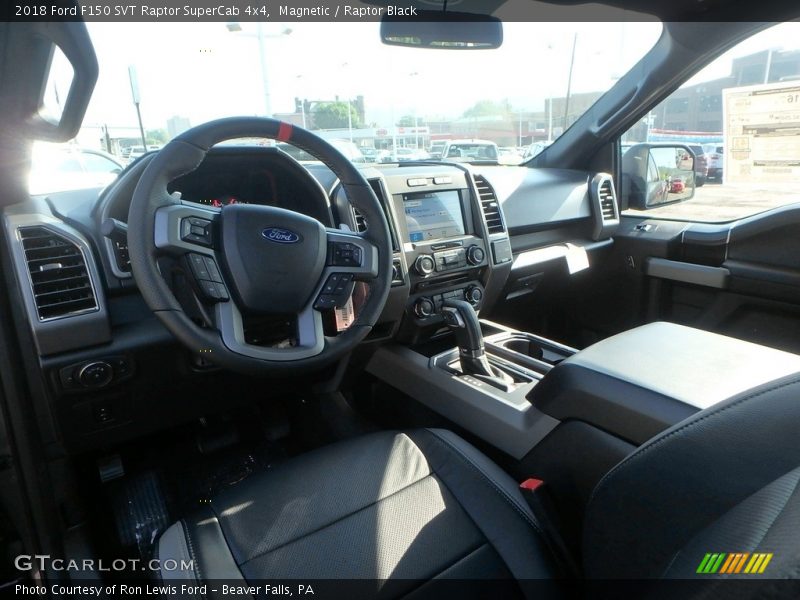  2018 F150 SVT Raptor SuperCab 4x4 Raptor Black Interior