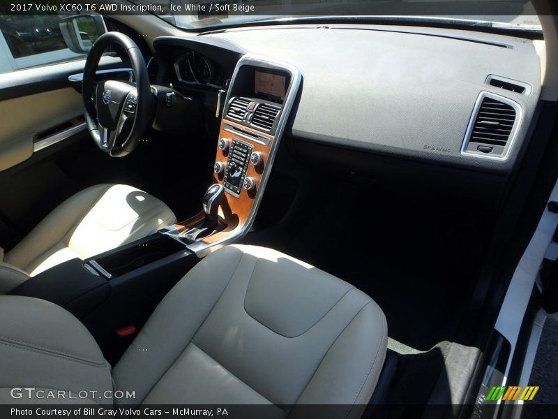 Ice White / Soft Beige 2017 Volvo XC60 T6 AWD Inscription