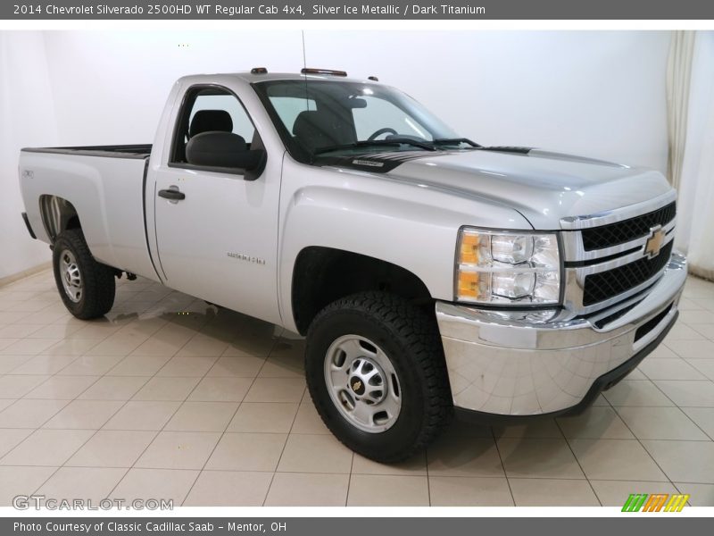 Silver Ice Metallic / Dark Titanium 2014 Chevrolet Silverado 2500HD WT Regular Cab 4x4
