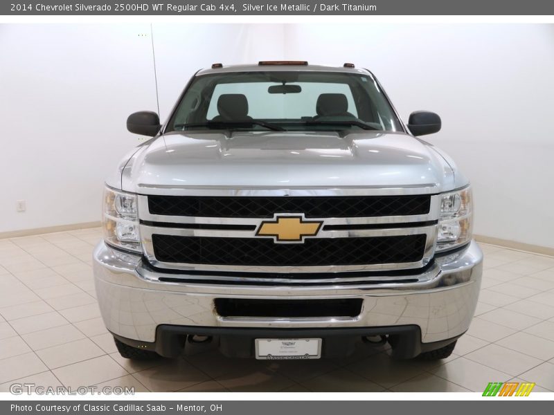 Silver Ice Metallic / Dark Titanium 2014 Chevrolet Silverado 2500HD WT Regular Cab 4x4