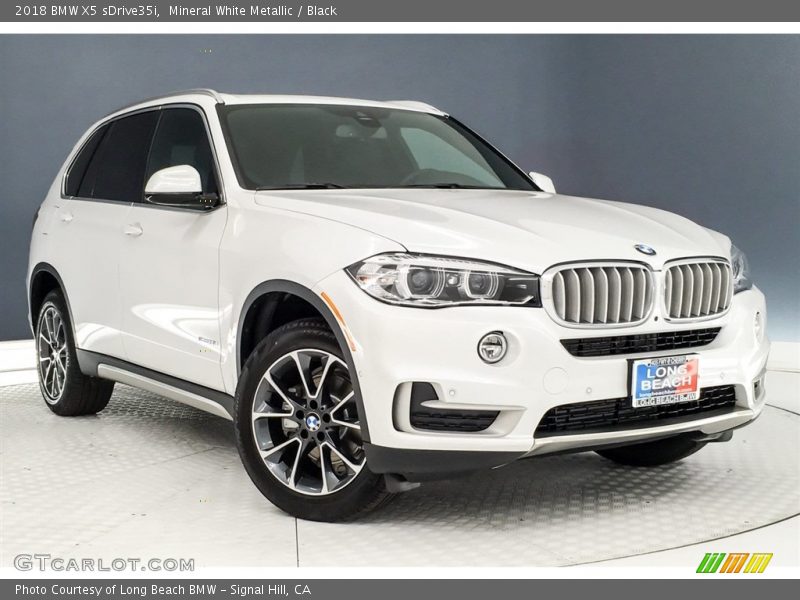 Mineral White Metallic / Black 2018 BMW X5 sDrive35i