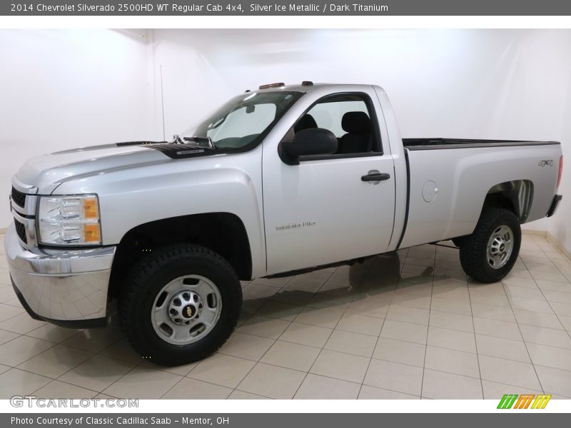 Silver Ice Metallic / Dark Titanium 2014 Chevrolet Silverado 2500HD WT Regular Cab 4x4