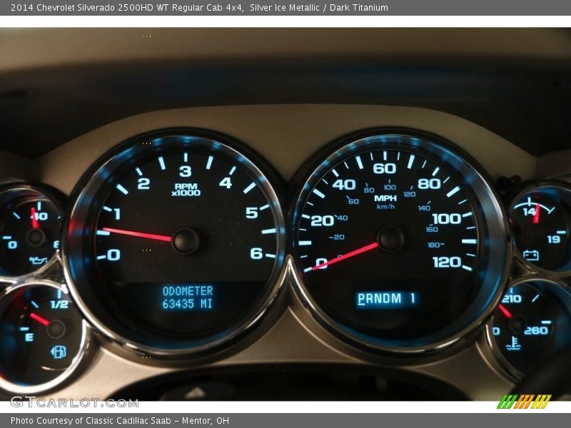 Silver Ice Metallic / Dark Titanium 2014 Chevrolet Silverado 2500HD WT Regular Cab 4x4
