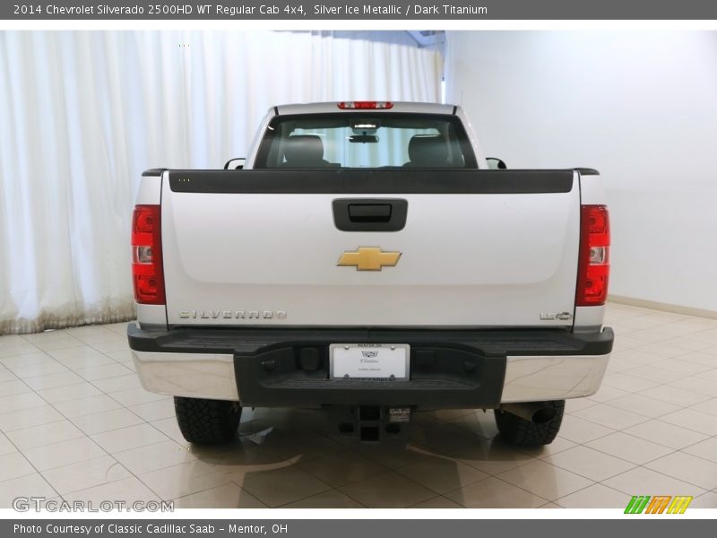 Silver Ice Metallic / Dark Titanium 2014 Chevrolet Silverado 2500HD WT Regular Cab 4x4