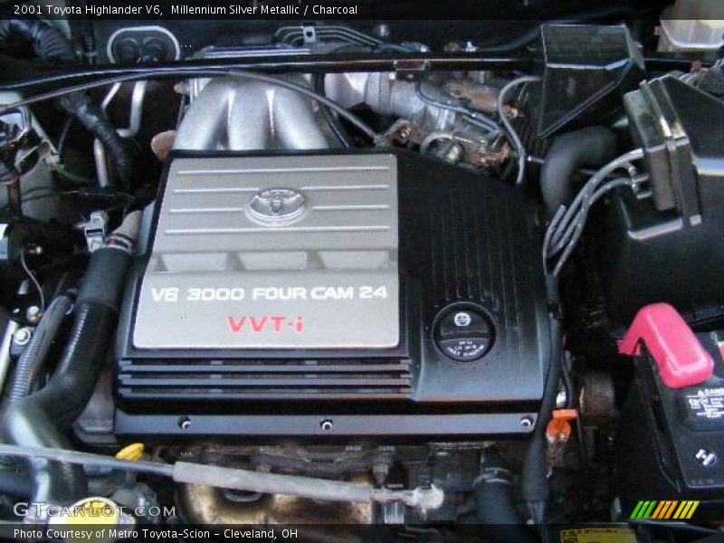 Millennium Silver Metallic / Charcoal 2001 Toyota Highlander V6