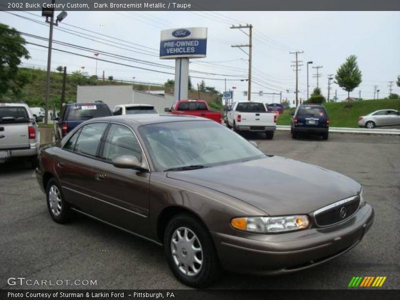 Dark Bronzemist Metallic / Taupe 2002 Buick Century Custom