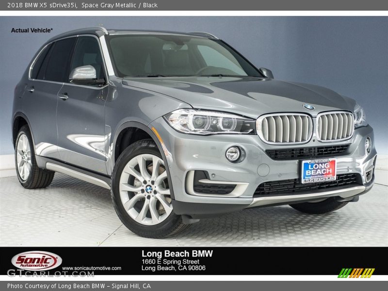 Space Gray Metallic / Black 2018 BMW X5 sDrive35i