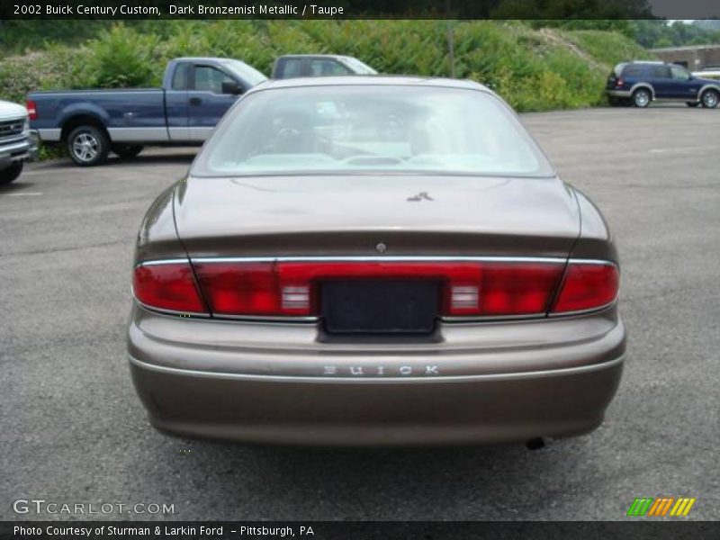 Dark Bronzemist Metallic / Taupe 2002 Buick Century Custom