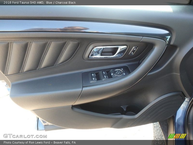 Blue / Charcoal Black 2018 Ford Taurus SHO AWD