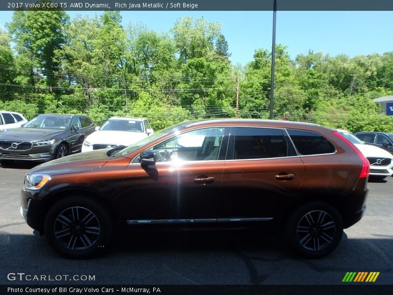 Rich Java Metallic / Soft Beige 2017 Volvo XC60 T5 AWD Dynamic
