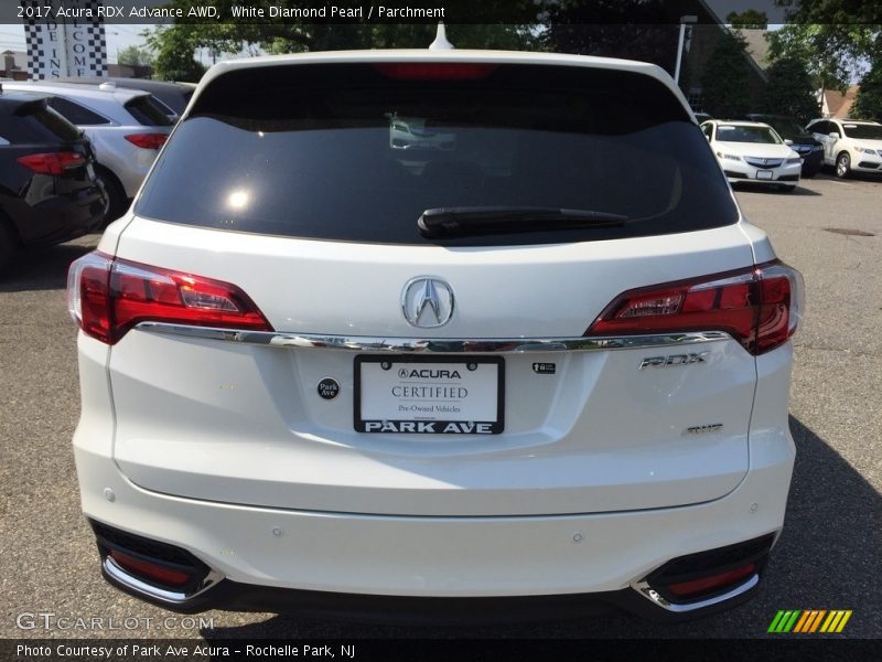 White Diamond Pearl / Parchment 2017 Acura RDX Advance AWD