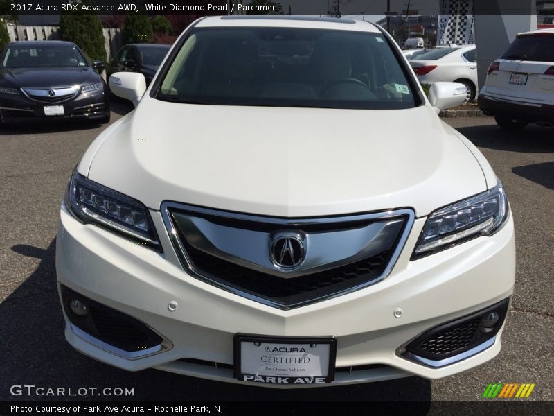 White Diamond Pearl / Parchment 2017 Acura RDX Advance AWD