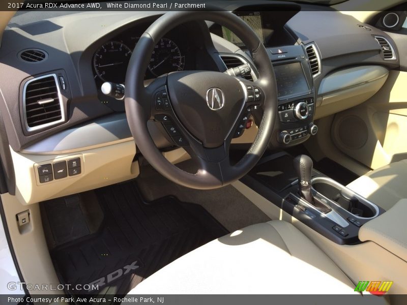 White Diamond Pearl / Parchment 2017 Acura RDX Advance AWD