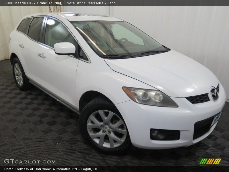 Crystal White Pearl Mica / Sand 2008 Mazda CX-7 Grand Touring