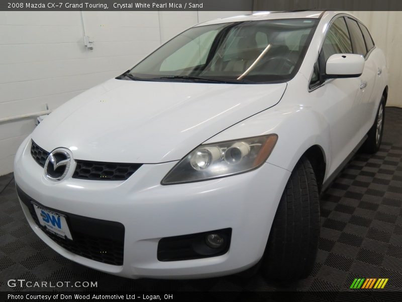 Crystal White Pearl Mica / Sand 2008 Mazda CX-7 Grand Touring