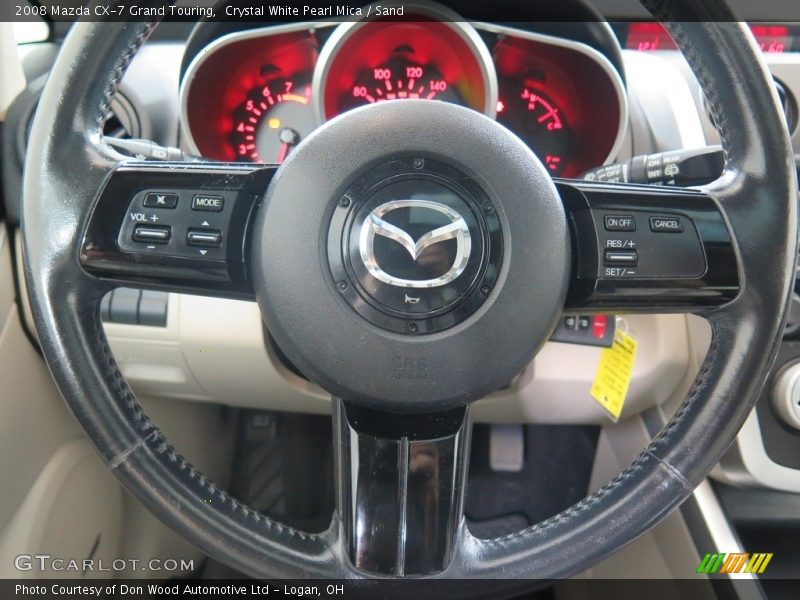 Crystal White Pearl Mica / Sand 2008 Mazda CX-7 Grand Touring
