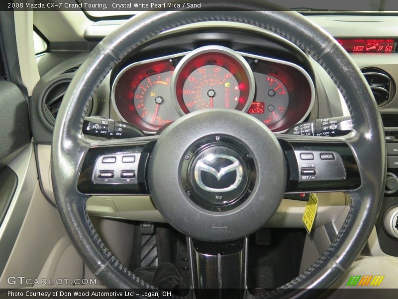 Crystal White Pearl Mica / Sand 2008 Mazda CX-7 Grand Touring