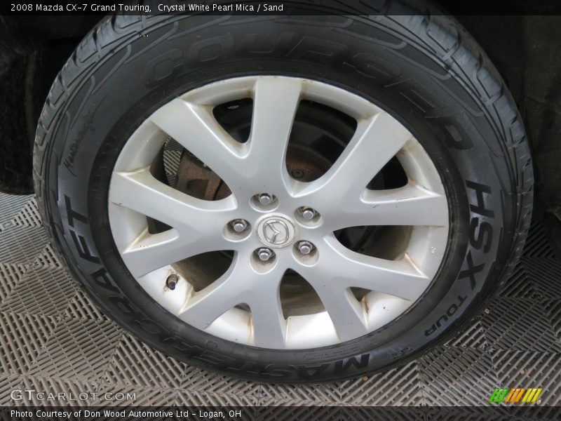 Crystal White Pearl Mica / Sand 2008 Mazda CX-7 Grand Touring