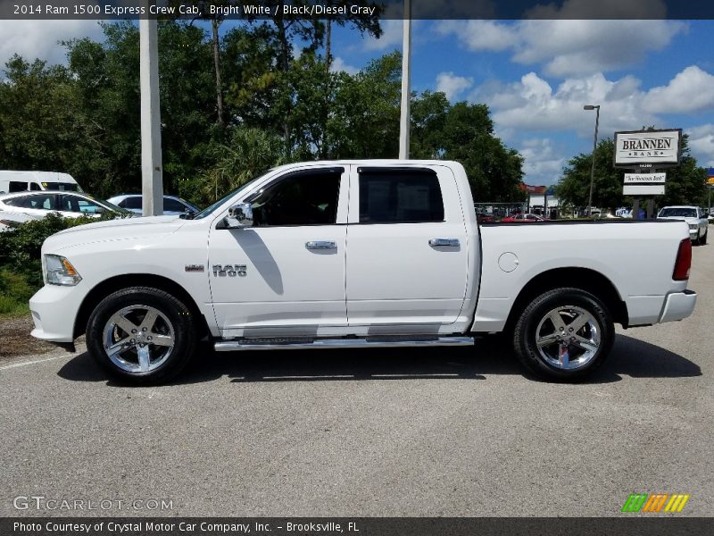 Bright White / Black/Diesel Gray 2014 Ram 1500 Express Crew Cab