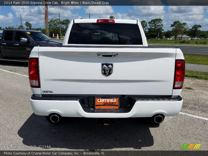 Bright White / Black/Diesel Gray 2014 Ram 1500 Express Crew Cab