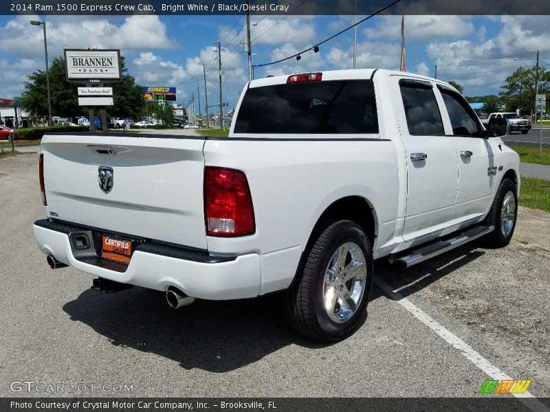 Bright White / Black/Diesel Gray 2014 Ram 1500 Express Crew Cab