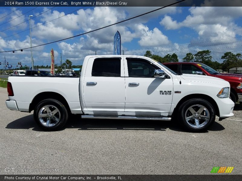 Bright White / Black/Diesel Gray 2014 Ram 1500 Express Crew Cab