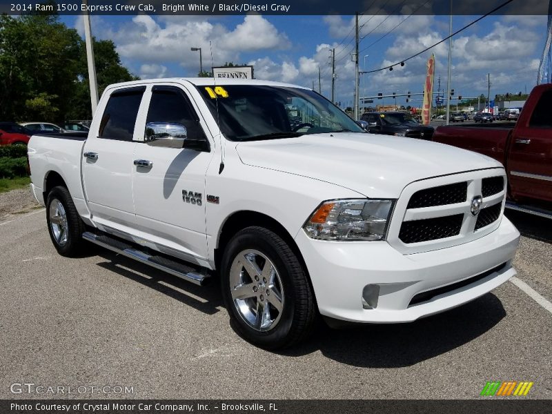 Bright White / Black/Diesel Gray 2014 Ram 1500 Express Crew Cab