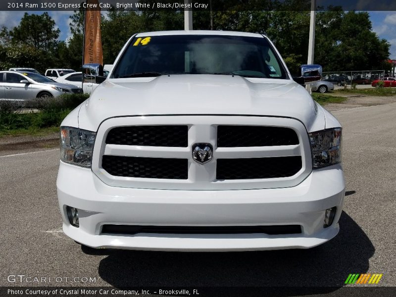 Bright White / Black/Diesel Gray 2014 Ram 1500 Express Crew Cab