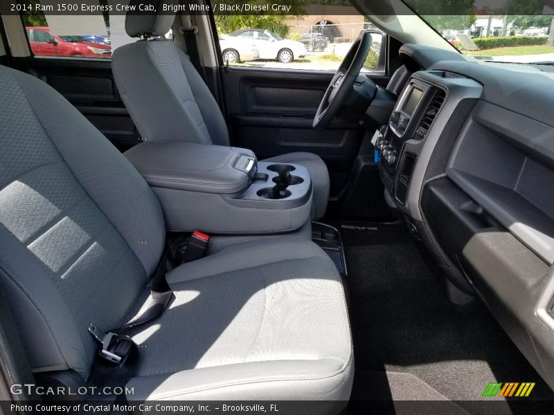 Bright White / Black/Diesel Gray 2014 Ram 1500 Express Crew Cab