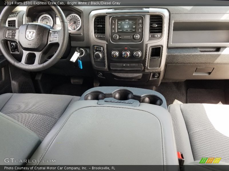 Bright White / Black/Diesel Gray 2014 Ram 1500 Express Crew Cab