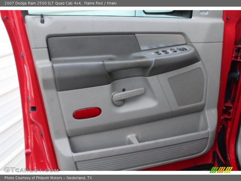 Flame Red / Khaki 2007 Dodge Ram 2500 SLT Quad Cab 4x4