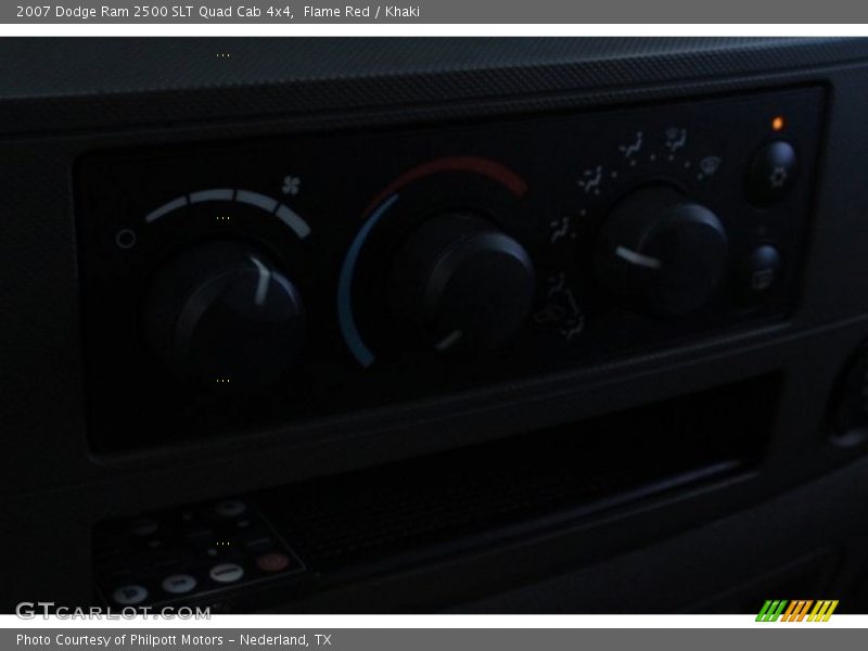 Flame Red / Khaki 2007 Dodge Ram 2500 SLT Quad Cab 4x4