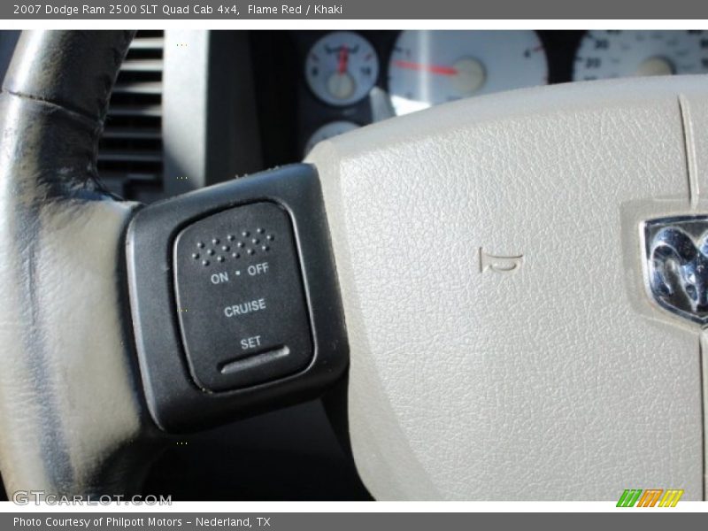 Flame Red / Khaki 2007 Dodge Ram 2500 SLT Quad Cab 4x4