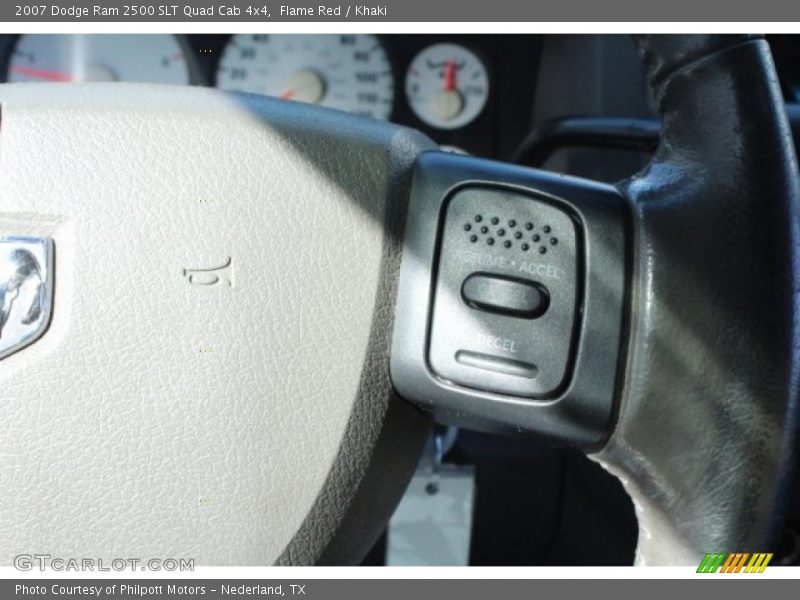 Flame Red / Khaki 2007 Dodge Ram 2500 SLT Quad Cab 4x4
