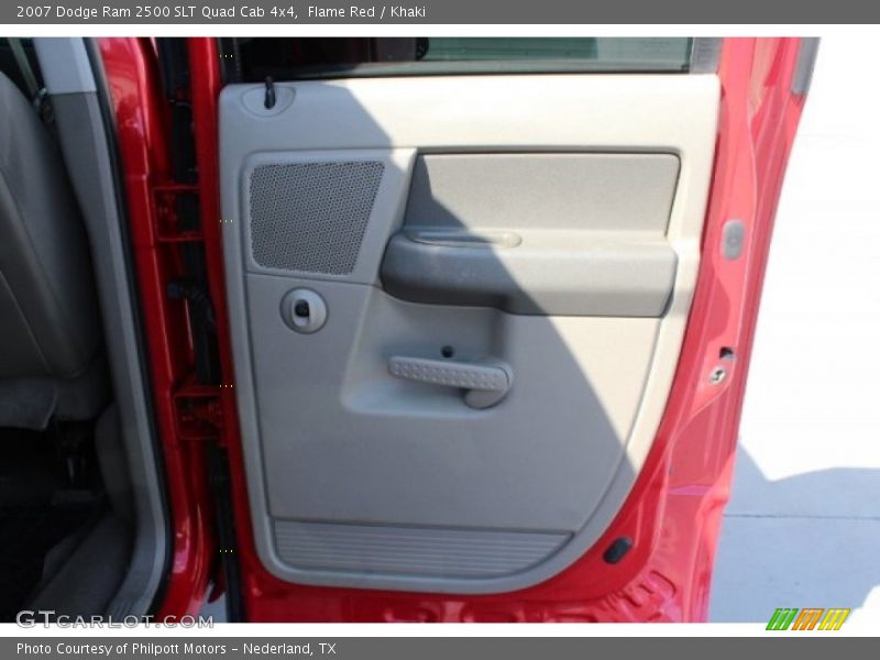 Flame Red / Khaki 2007 Dodge Ram 2500 SLT Quad Cab 4x4
