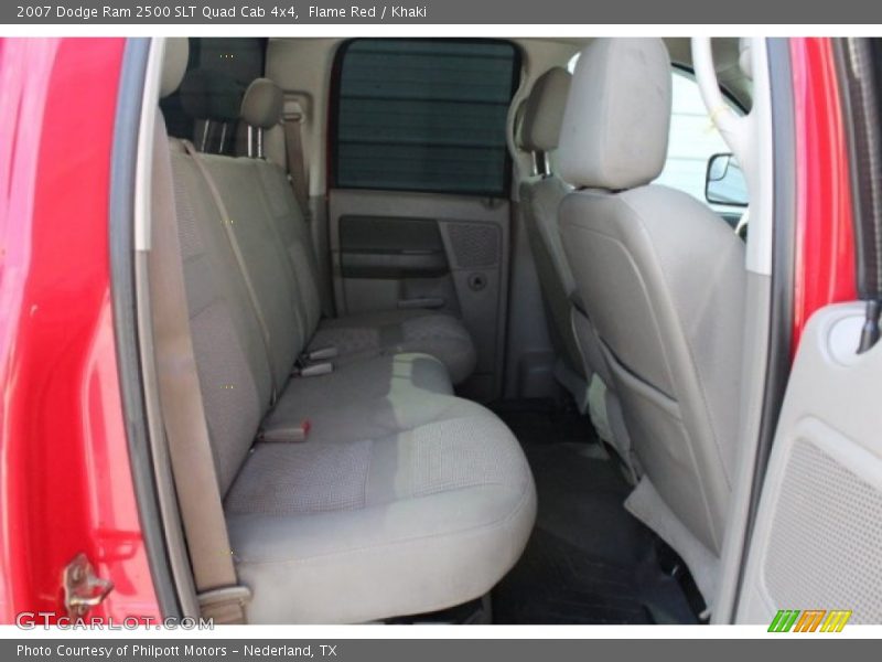 Flame Red / Khaki 2007 Dodge Ram 2500 SLT Quad Cab 4x4