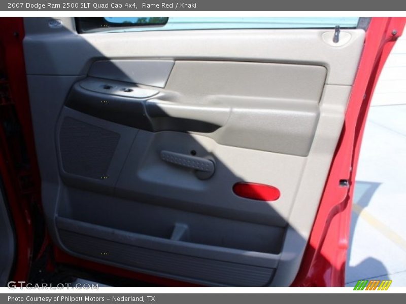 Flame Red / Khaki 2007 Dodge Ram 2500 SLT Quad Cab 4x4