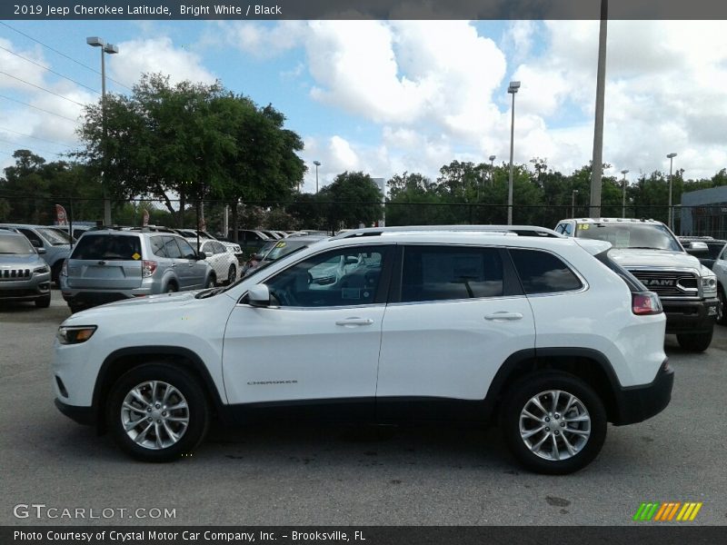 Bright White / Black 2019 Jeep Cherokee Latitude