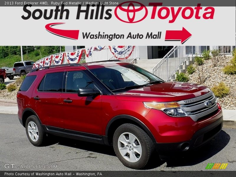 Ruby Red Metallic / Medium Light Stone 2013 Ford Explorer 4WD