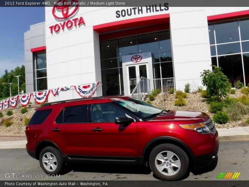 Ruby Red Metallic / Medium Light Stone 2013 Ford Explorer 4WD