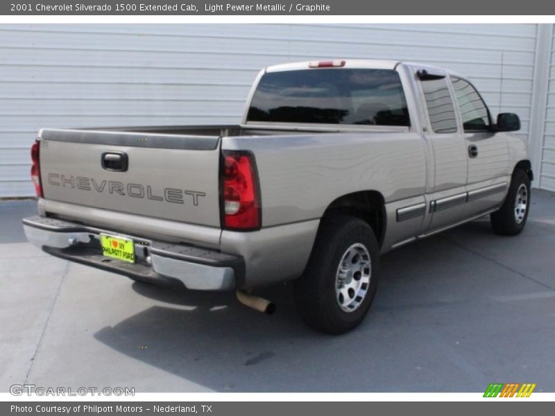 Light Pewter Metallic / Graphite 2001 Chevrolet Silverado 1500 Extended Cab