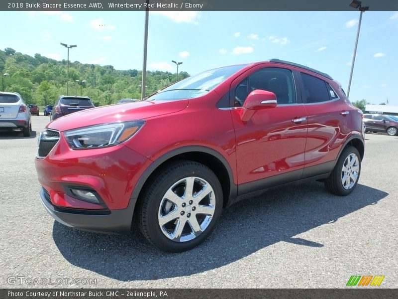 Winterberry Red Metallic / Ebony 2018 Buick Encore Essence AWD