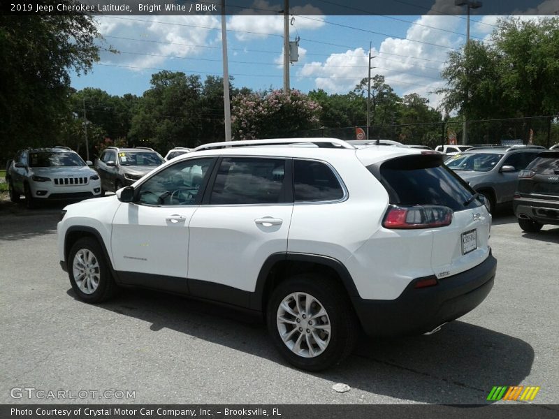 Bright White / Black 2019 Jeep Cherokee Latitude